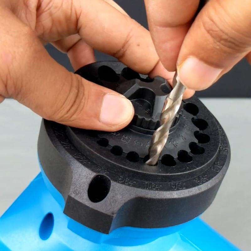 Thumbnail: Power Drill Bit Sharpener for Twist Bits 3 to12 mm 19 Drinding Holes Drill Bit S