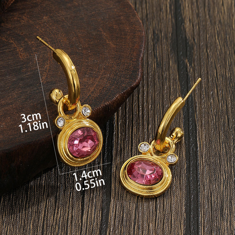 Thumbnail: 1 Pair Of Fashionable Creative Gorgeous Shiny Niche Design Bohemian Style Earrin
