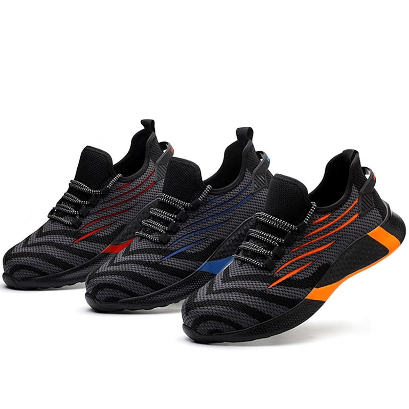 Thumbnail: Men Work Safety Shoes Anti-puncture Working Sneakers Male Indestructible Work Sh