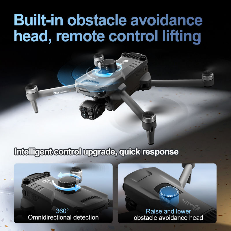 Thumbnail: ZLL D12 Drone With 8K HD Camera Screen Remote GPS 360° Obstacle Avoidance 5G Wi