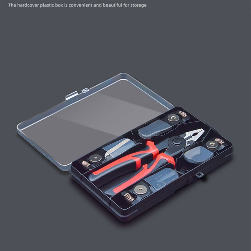 Thumbnail: 5 in 1 Multitool Pliers Portable Hand Tools Replaceable Head Crimping Tool Wire