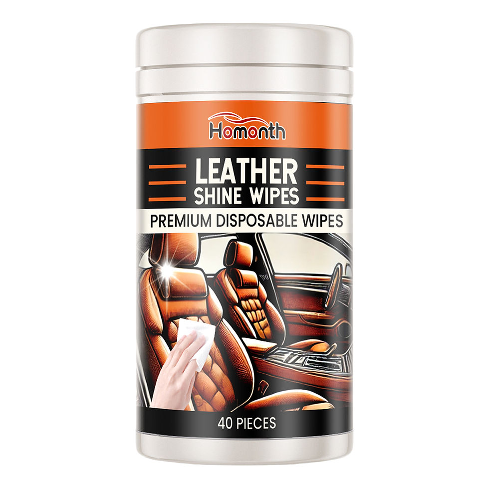Thumbnail: 40Pcs Leather Cleaner & Conditioner Wipes Car Leather Wipes Conditioning Wipes C
