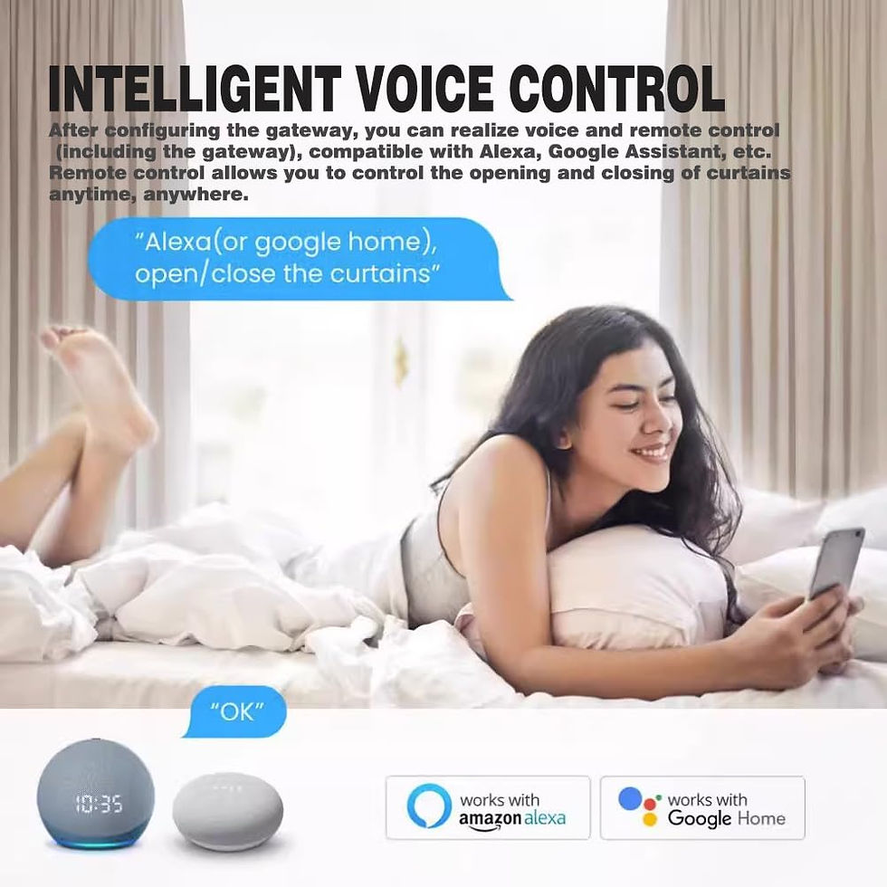 Thumbnail: Automatic Curtain Opener WiFi Remote Control Smart Curtain Controller for U Shap