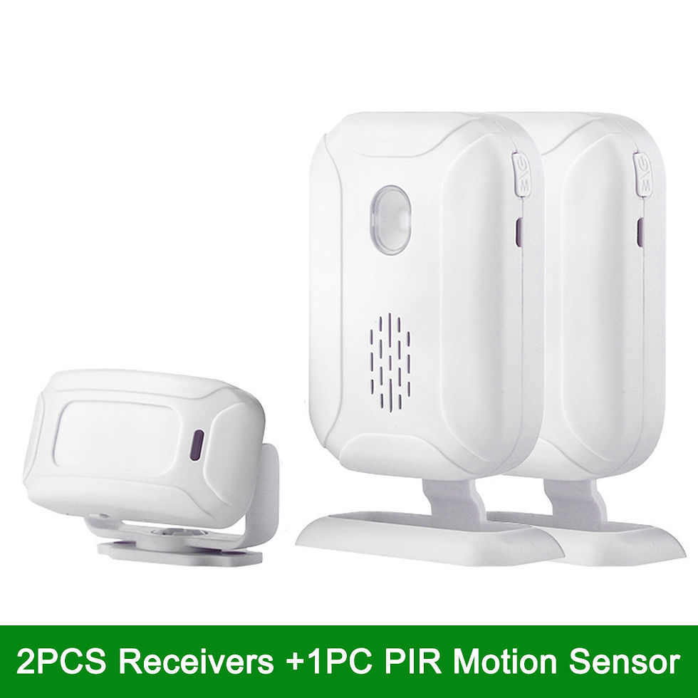 Thumbnail: Motion Sensor Doorbell Wireless PIR Motion Sensor Detector Security Alarm Chime