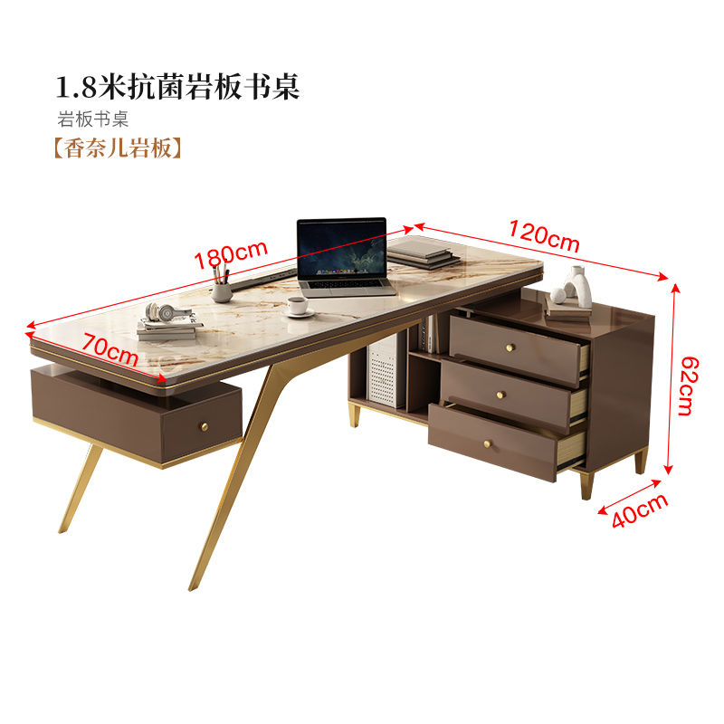 Thumbnail: Modern European Floor Desk Elegant Large Sedentary Office Table Ideal Gaming Wor