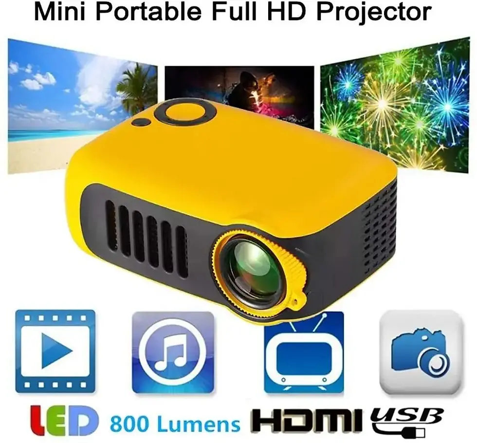 Thumbnail: ProjectorMINI Projector A2000 Mini Projector Pocket 1000 Lumens LED Projecteur V