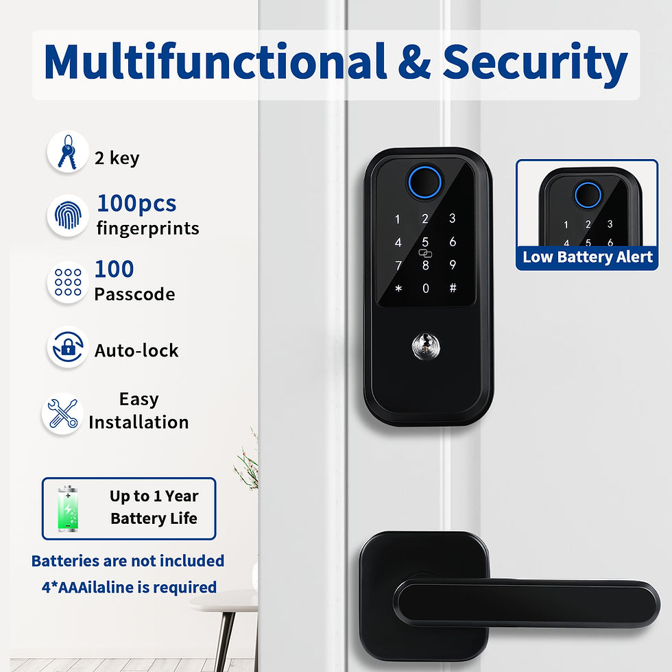 Thumbnail: Smart Deadbolt lock of TTLOCK bluetooth APP Fingerprint Door Lock, Keyless Entry