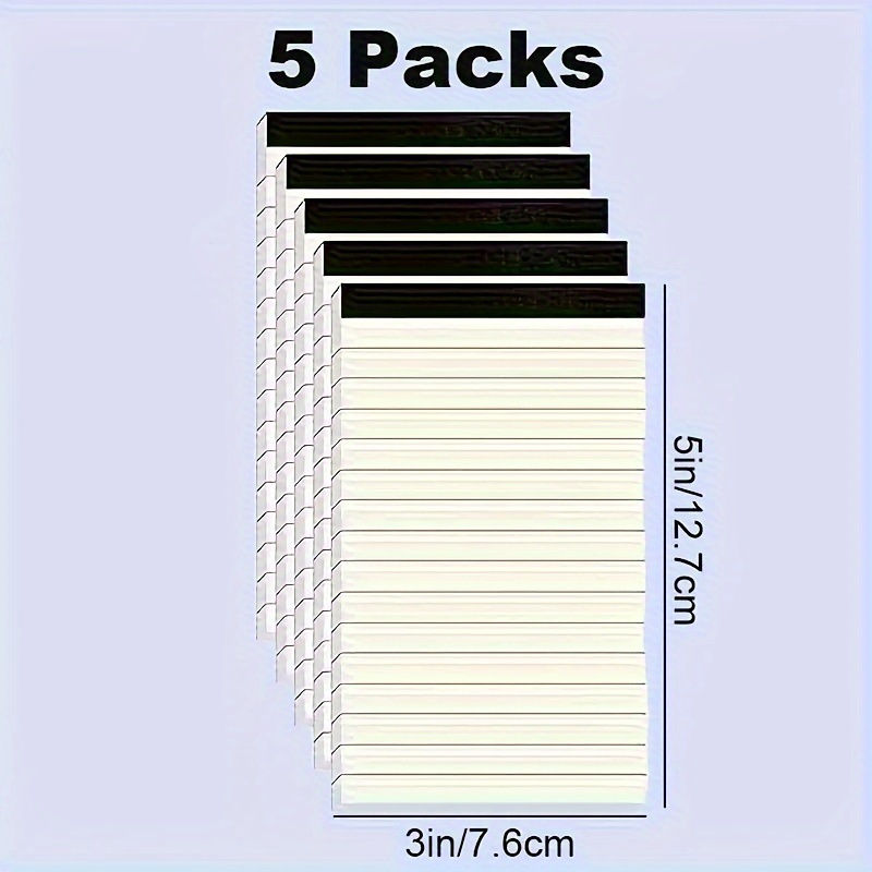 Thumbnail: Multi-purpose notepads, horizontal notebooks, 30 pages each, 3 × 5 inches,