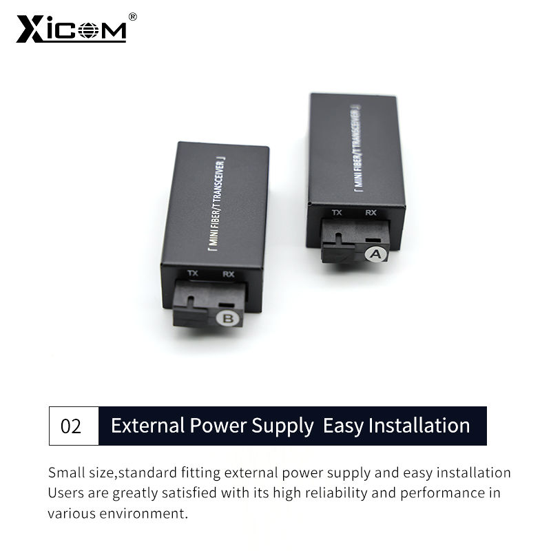 Thumbnail: 1 Pair Gigabit 100/1000M A/B SC Ethernet Fiber Switch Media Converter Rj45 Optic