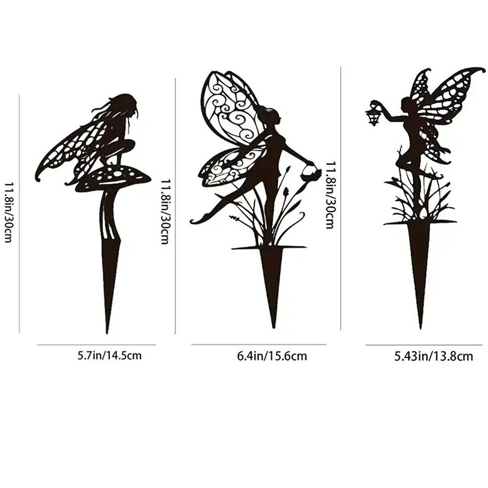 Thumbnail: Home Garden Decor Garden Metal Decoration Fly Fairy Home Decor Grass Decor