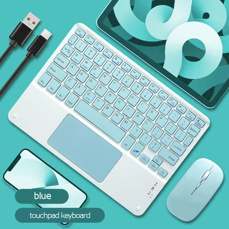 Thumbnail: Rechargeable Touchpad Keyboard 10 inch Wireless Portable Keypads for iPad Tablet