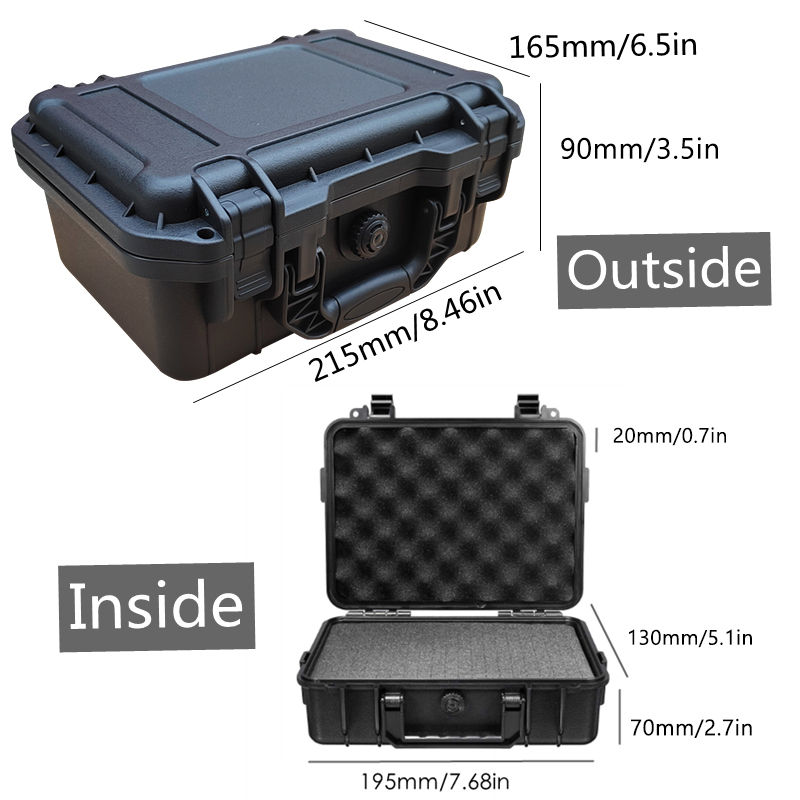 Thumbnail: 1pc Safety Instrument Tool Box Waterproof Hard Carry Case Bag Tool Case Sponge P
