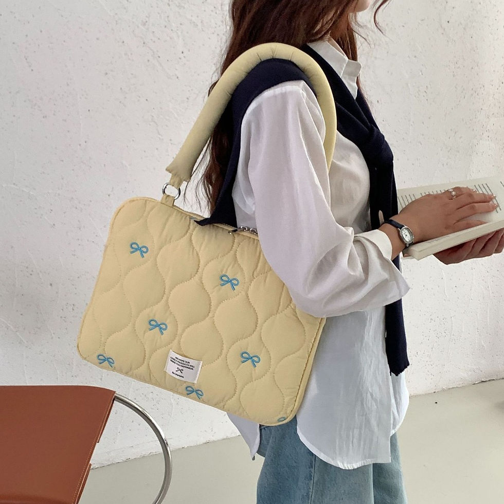 Thumbnail: New 13-15.6inch Laptop Shoulder Bag Large Capacity Shockproof Tablet Sleeve Case