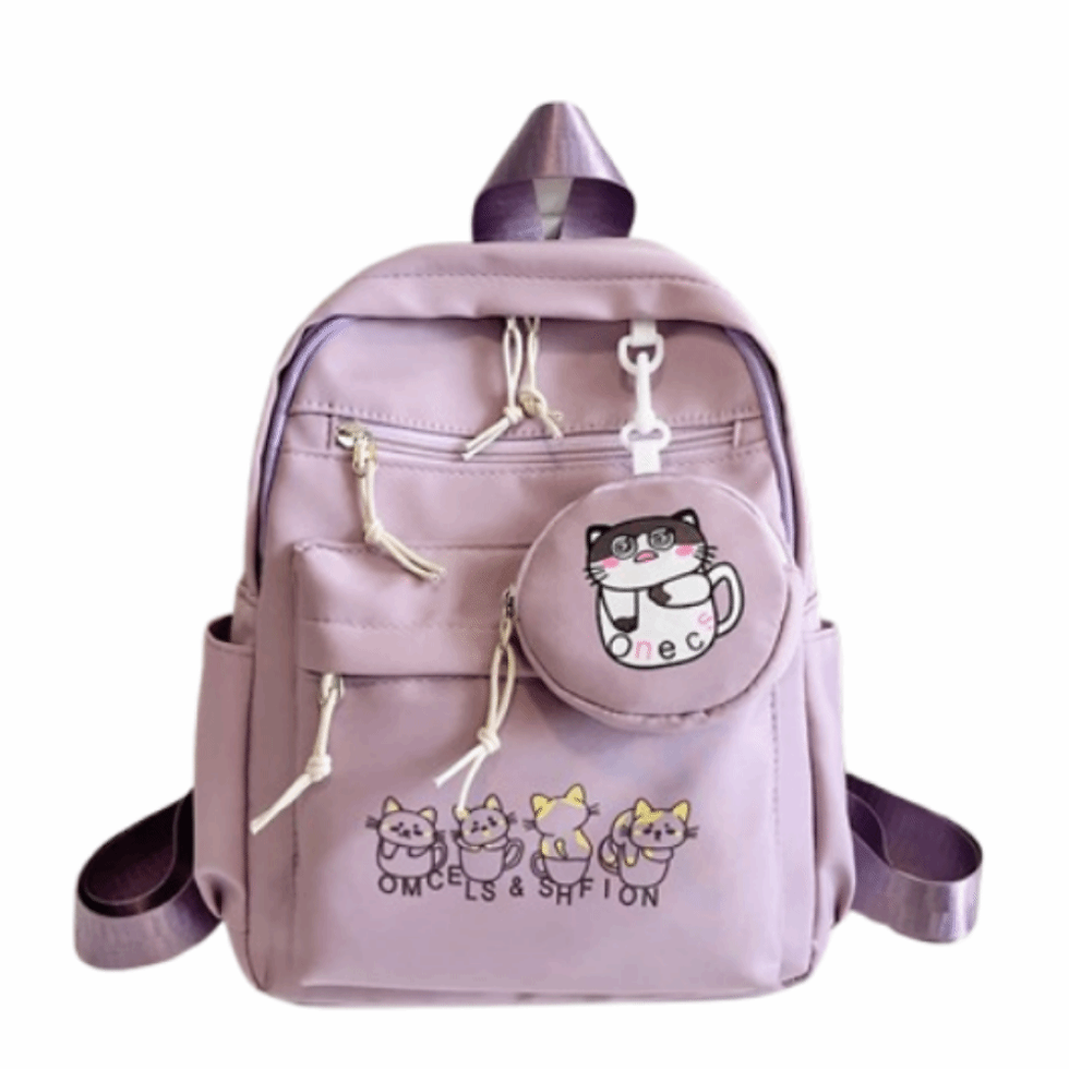 Thumbnail: Lightweight Students School Bags Waterproof Adjustable Straps Cartoon Shoulder B