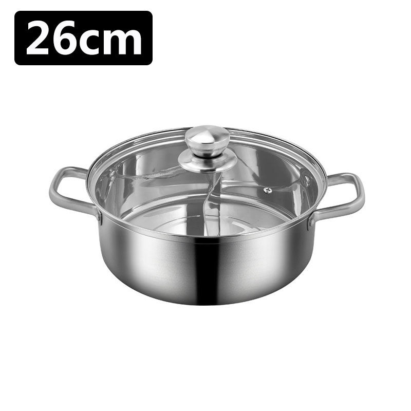 Thumbnail: Chinese Hot Pot 304 Stainless Steel Induction Cooker Gas Stove Compatibl Kitchen