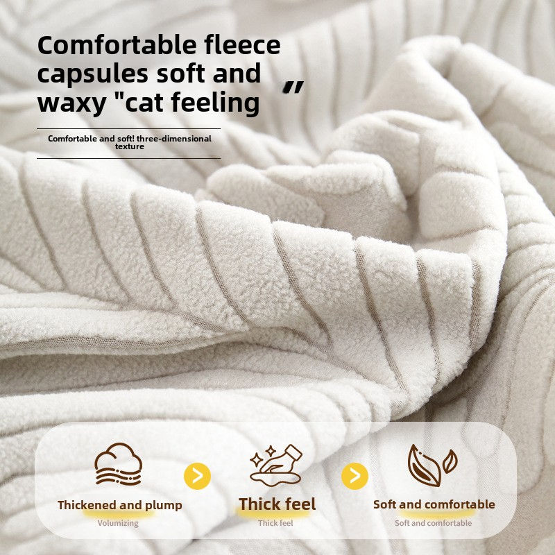 Thumbnail: Fleece Stretch Sofa Cover, One-Piece Full Coverage, Universal Seat Protector, An
