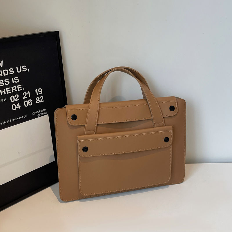 Thumbnail: Portable Laptop Bag Size 14.2inch X 9.8inch Fashion iPad Air Bag Solid Pu Leathe