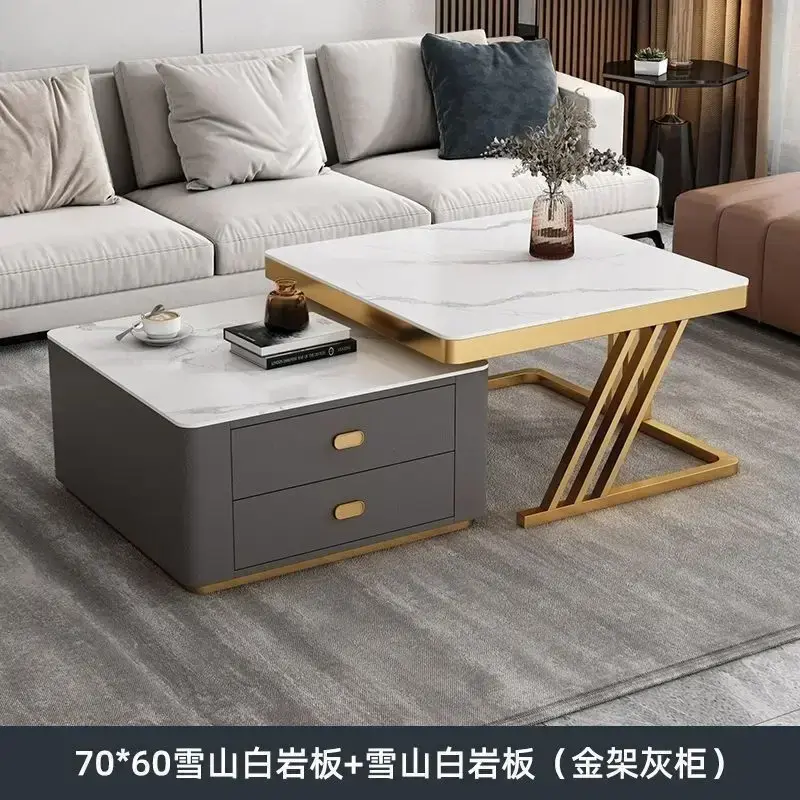 Thumbnail: Transparent Luxury Coffee Tables Metal Simple Minimalist Unique Salon Coffee Tab