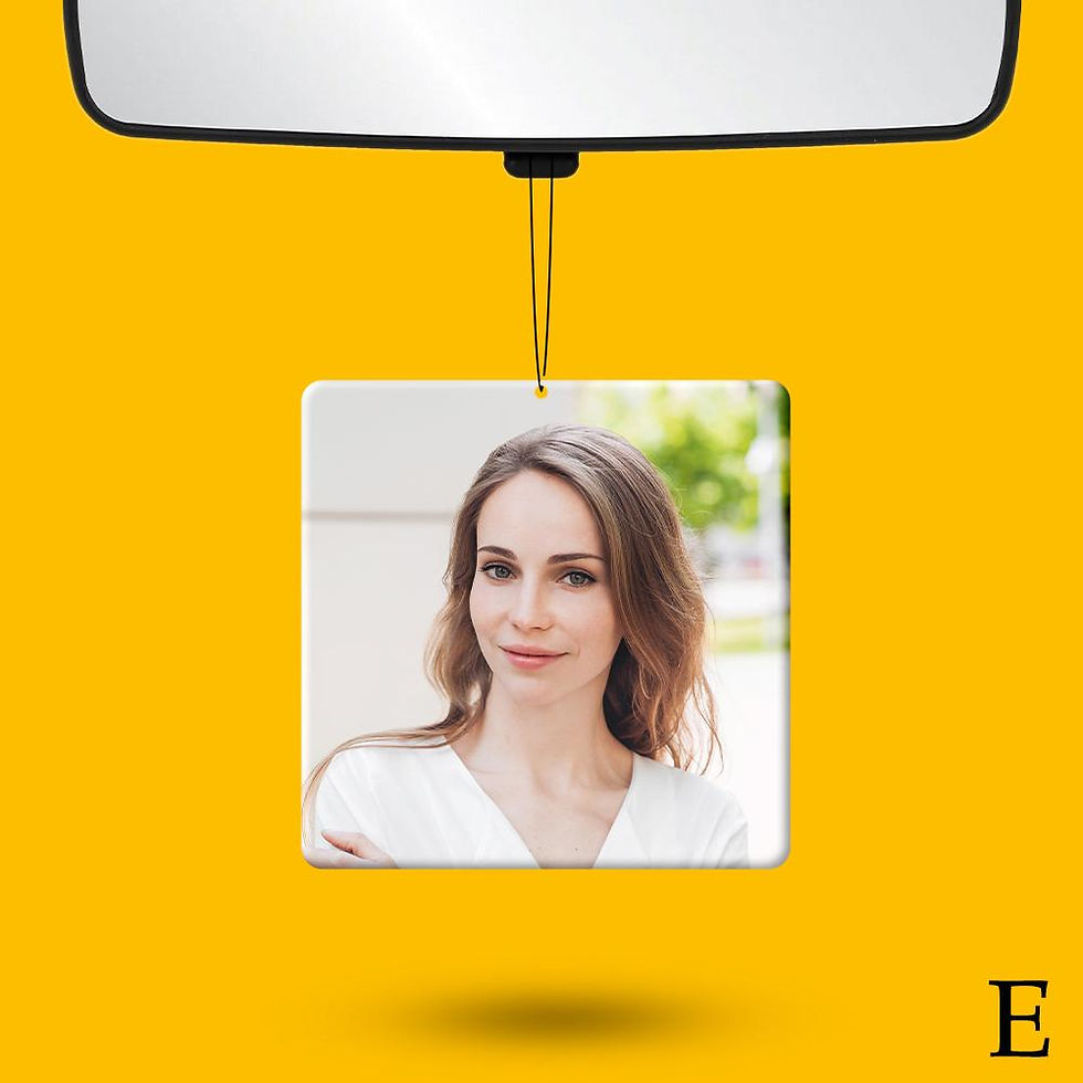 Thumbnail: Personalized Photo Car Hanging Decor Accessories Custom Picture Car Air Freshene