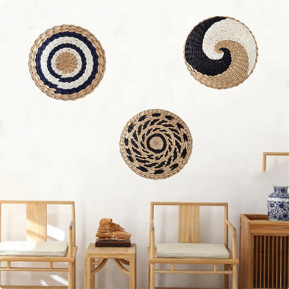 Thumbnail: Wall Hanging Decor Wall Basket Home Decoration Handmade Natural Wall Art for Kit