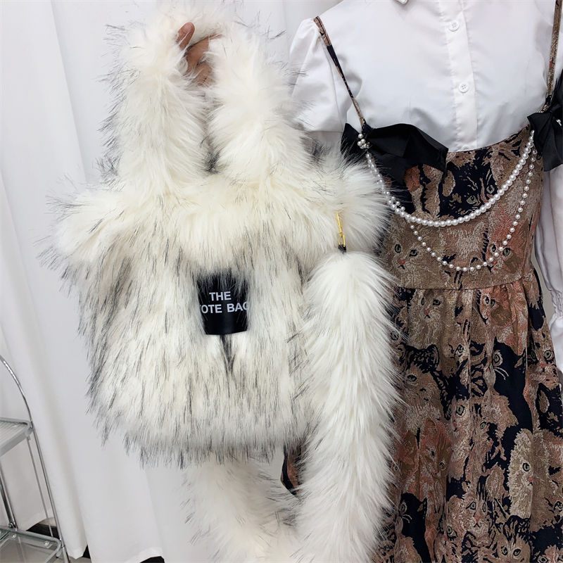 Thumbnail: Large The Tote Bags for Women Winter Fashion New Shoulder Messenger Bag Female D