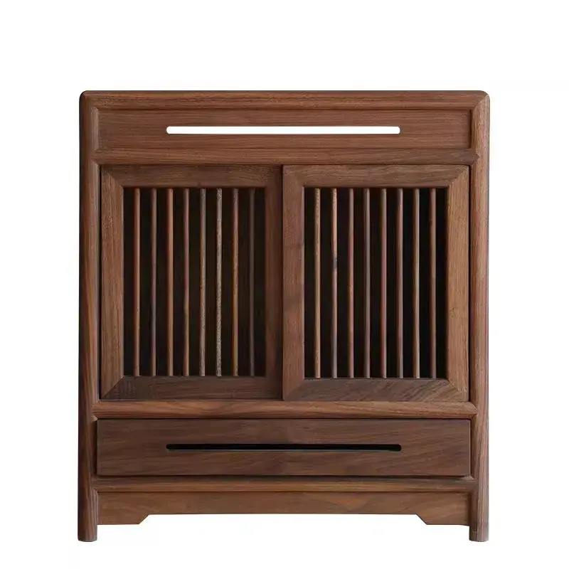Thumbnail: Mid-Century Small Dining Room Shoe Display Cabinets Madia Wood Hall Stuff Indepe