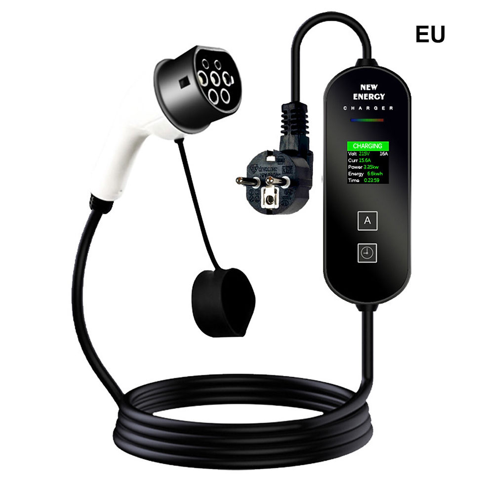 Thumbnail: EV Charger TYPE-2 Portable Electric Vehicle Charging Cable with LED Digital Disp