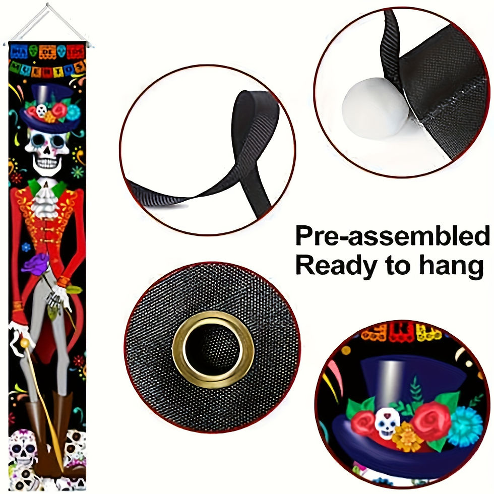 Thumbnail: Day of The Dead Decorations Dia De Los Muertos Decor Mexican Fiesta Sugar Skull