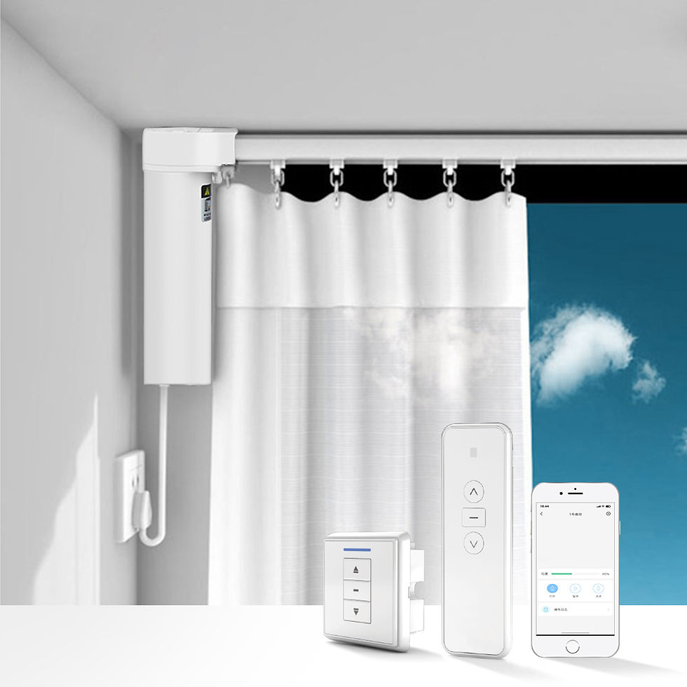 Thumbnail: Home Automatic Motorized Vertical Curtain System Tuya Intelligent Remote Control