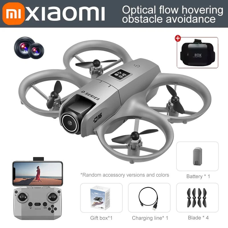 Thumbnail: Xiaomi D16 Mini Drone Dual Camera 8K HDAerial Aircraft Obstacle Avoidance UAV Fi