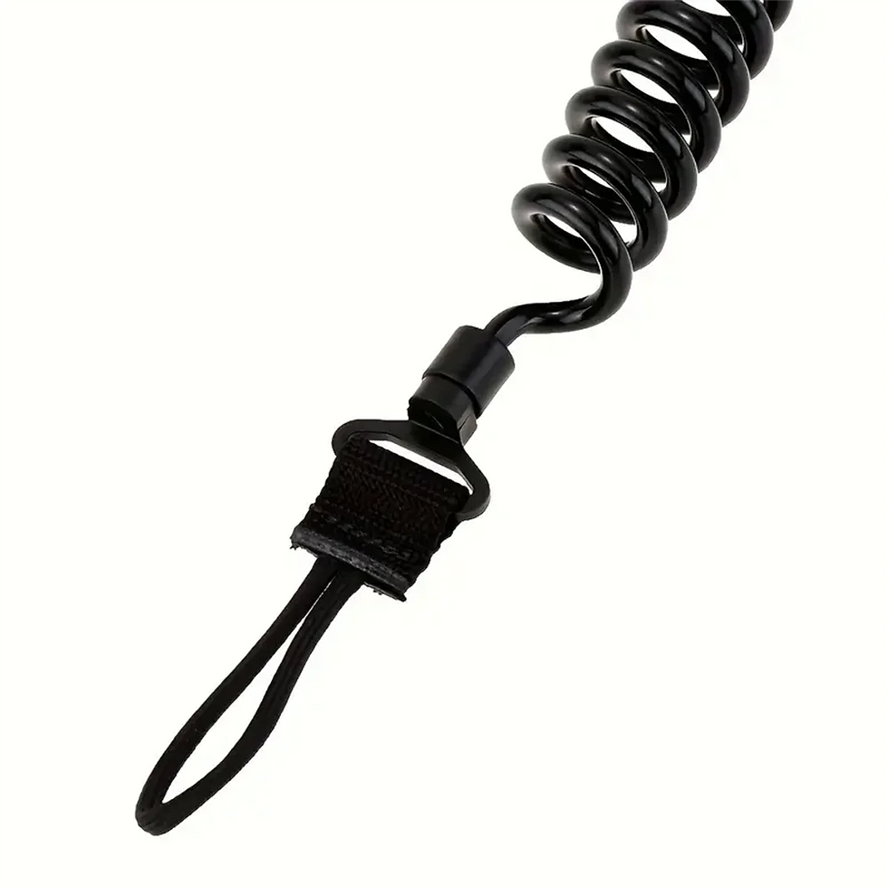Thumbnail: Multi-purpose Spring Lanyard Outdoor Wear-Resistant Elastic Key Chain Safety Rop