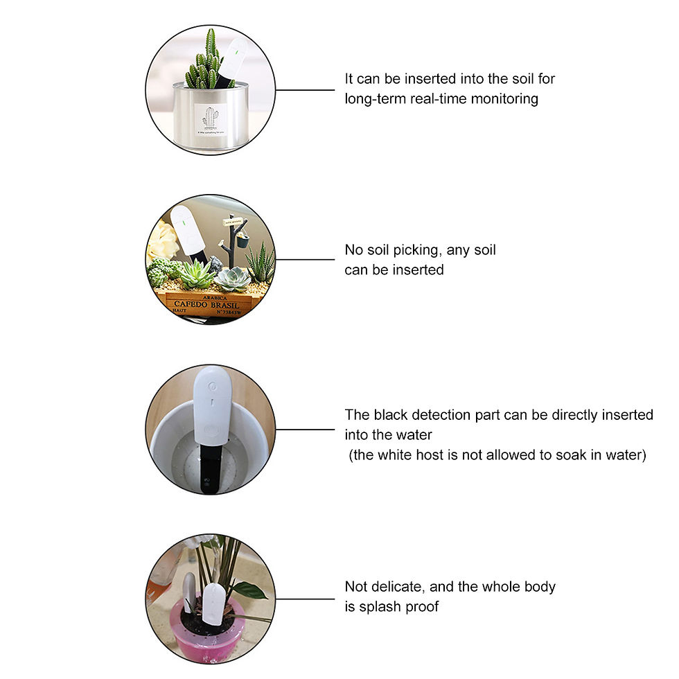 Thumbnail: Soil Moisture Sensor Monitor Garden Care Plant Grass Soil Water Smart Tester Sen