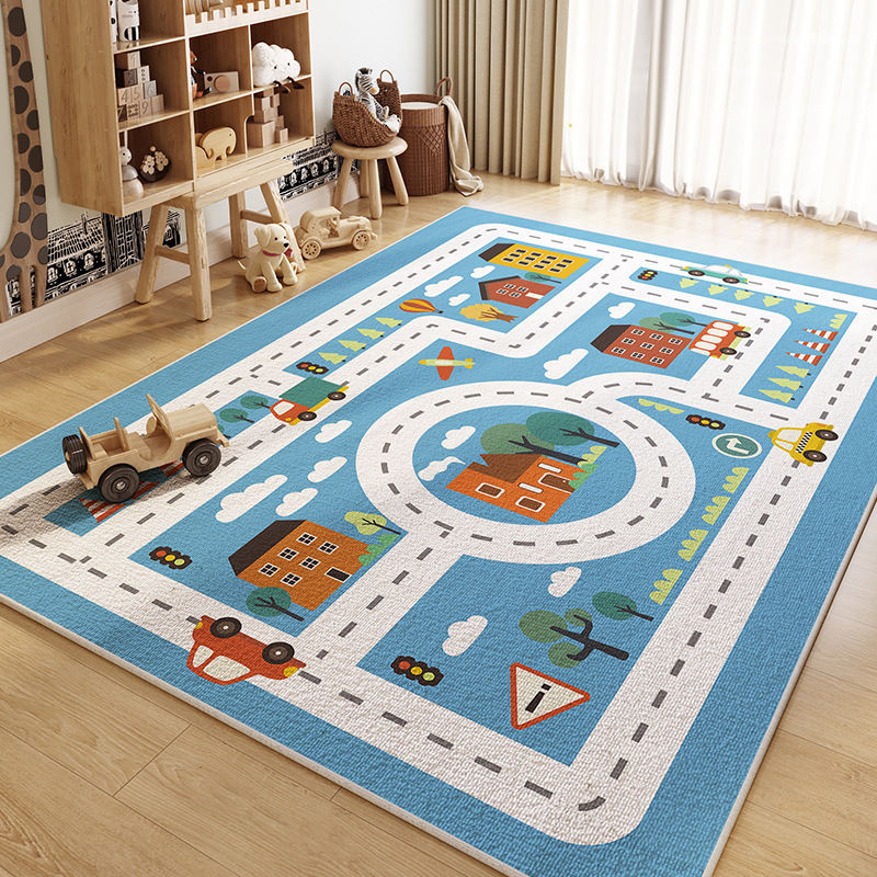 Thumbnail: Kids Educational Rugs Collection World Map City Road Magic Forest Designs Large