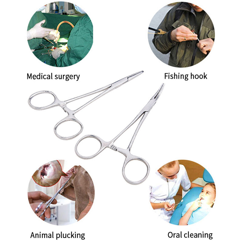 Thumbnail: Hand Tool 12.5 16 18cm Hemostatic Forceps Pet Hair Clamp Fishing Locking Pliers