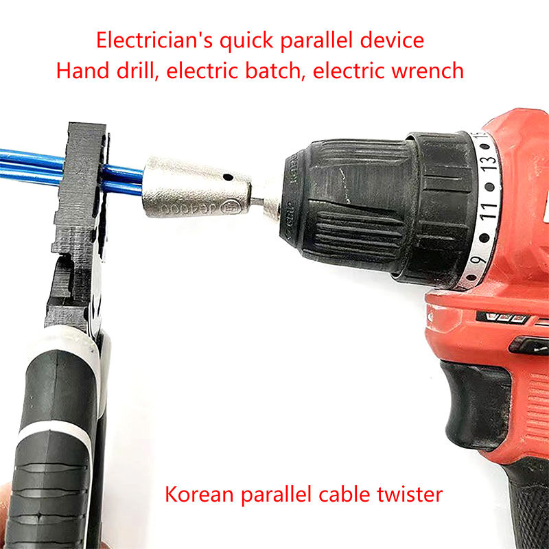 Thumbnail: Electric Wire Swivel Winding Connector Hand Tools Crimping Electric Wire Twistin