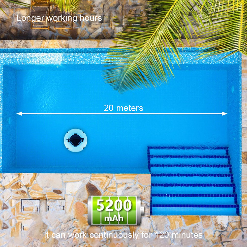 Thumbnail: Fully Automatic Pool Cleaning Robot Wireless Smart Pool Robot Underwater Vacuum