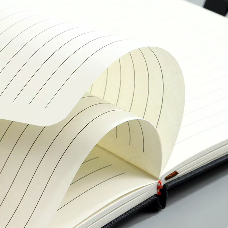 Thumbnail: Thickened A5 100pcs 200 Pages Simple Notebook Business Texture PU Notepad Busine