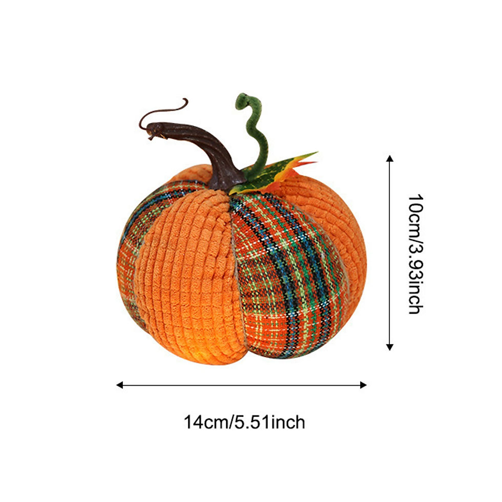 Thumbnail: Harvest Festival Decorations Colorful Fabric Pumpkins Halloween Party Supplies F