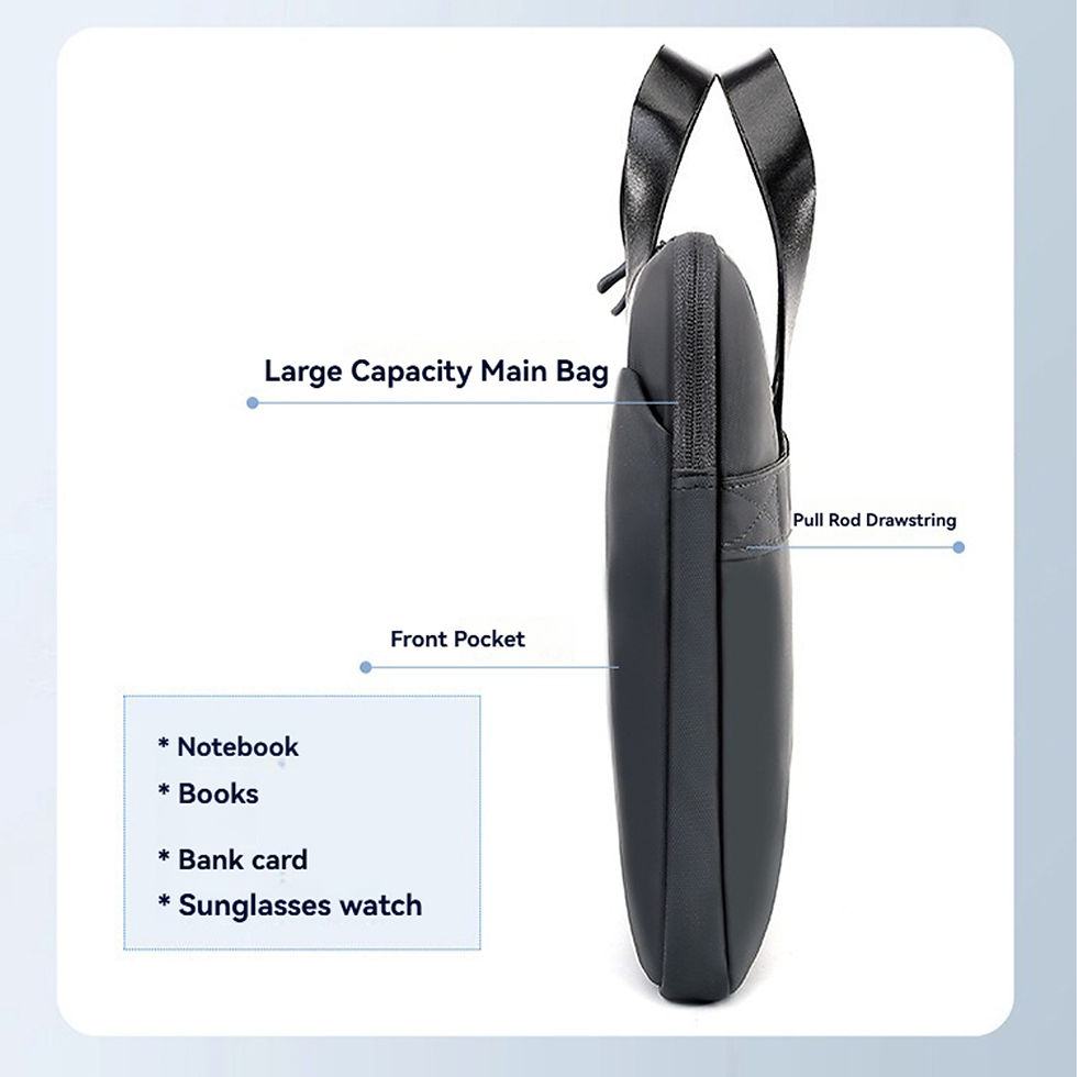 Thumbnail: Laptop Bag 15.6 Inch Notebook Sleeve Bags For Macbook Air Pro 15 16 Portable Cas