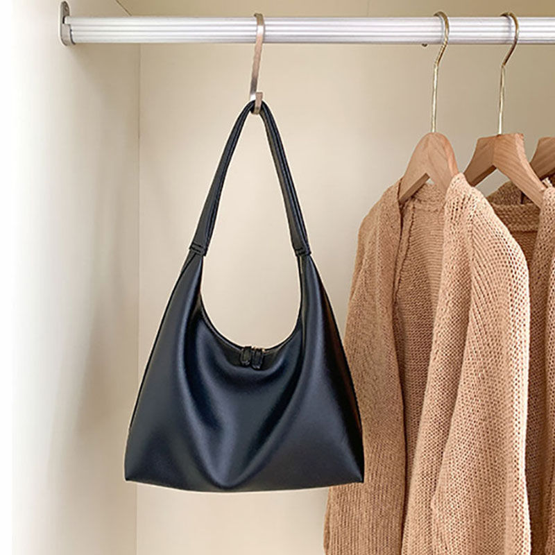 Thumbnail: Women Tote Bag Fashion Underarm Pouch Large Capacity PU Leather Shoulder Bags Re
