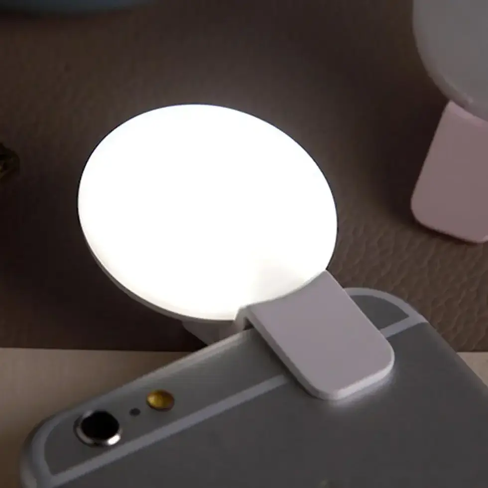 Thumbnail: Mobile Phone LED Selfie Ring Light Portable Mini Durable Practical Three Stop Di