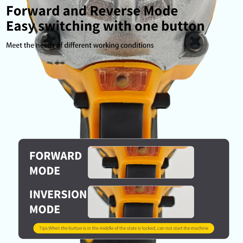Thumbnail: 700N.m Brushless Impact Wrench High Torque 20V Cordless Electric Wrench Detachab