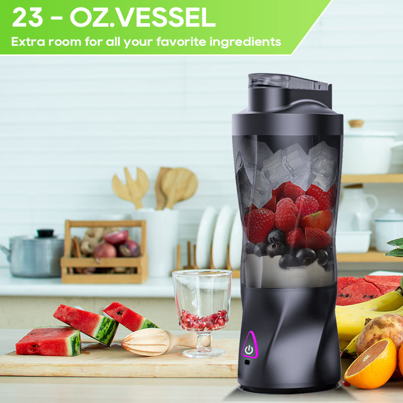 Thumbnail: Electric Portable Juicer Fresh Fruit Mixer 700ML Multifunctional USB Rechargeabl