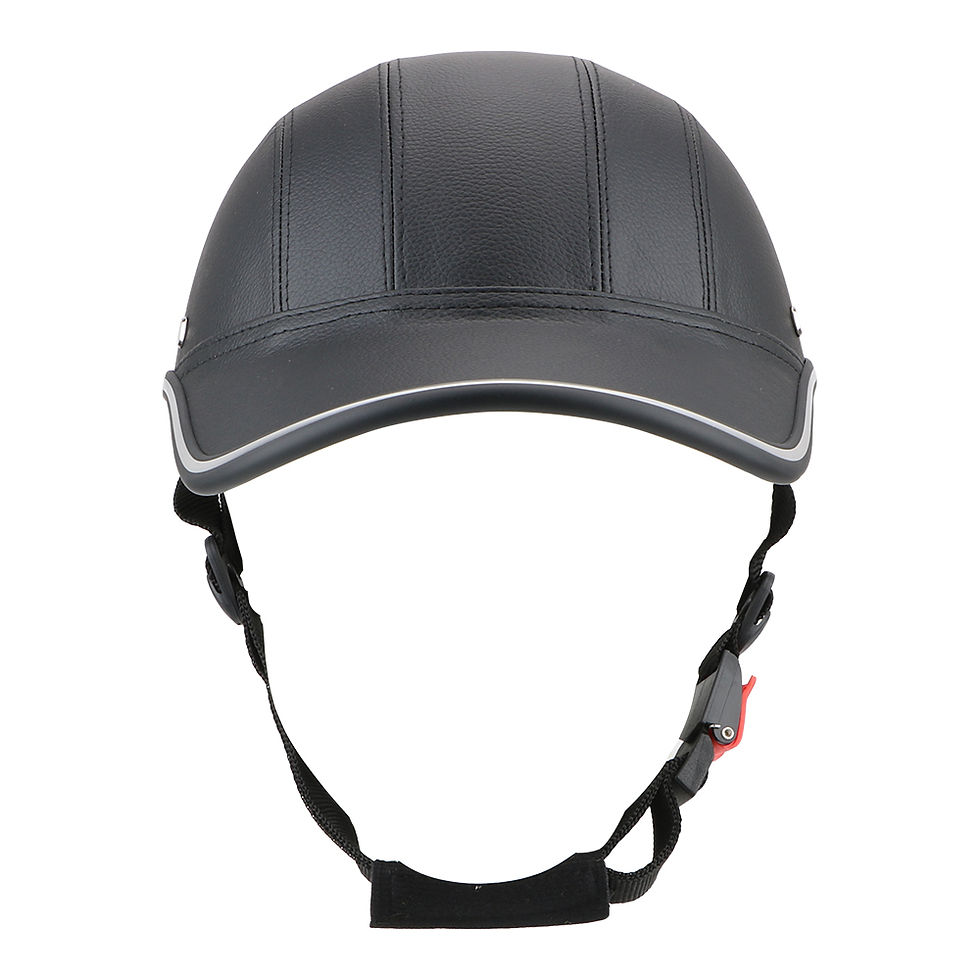 Thumbnail: Baseball Cap Style Safety Hard Hat For Cafe Racer Chopper Scooter Motorcycle Hal