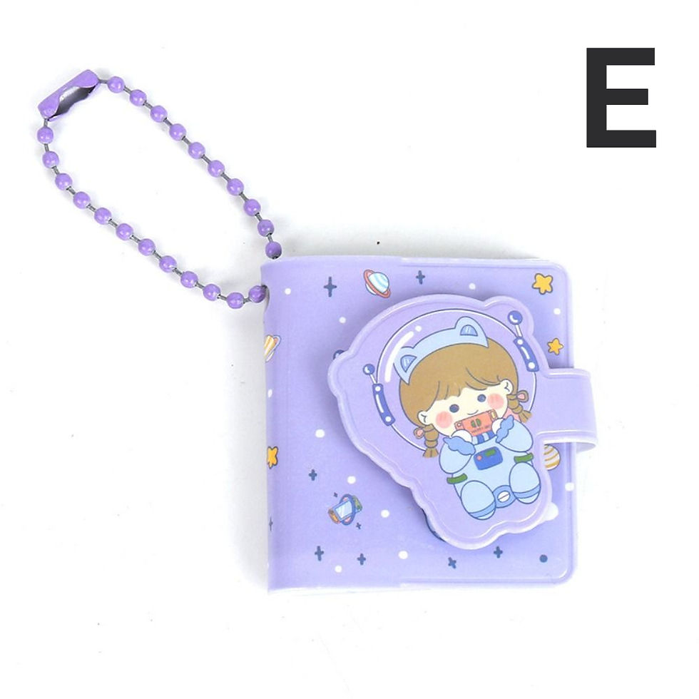Thumbnail: Small Mini Notebook with Keychain Cute Cartoon Plant Fruit Notebooks Creative P