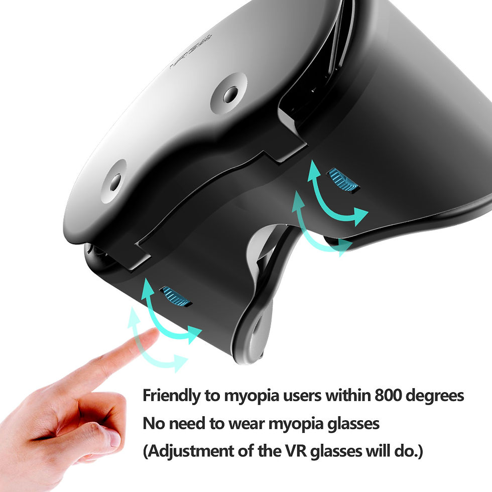 Thumbnail: 3D Virtual Reality VR Glasses For iPhone Android Smartphone Cell Mobile Phone He