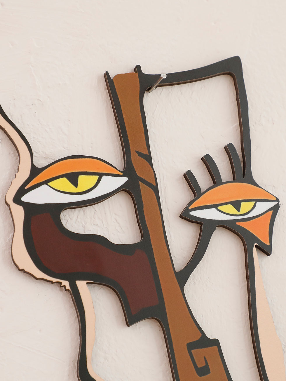 Thumbnail: Abstract Face Wall Hanging Wooden Wall Decor Home and Office Decorative Hanging