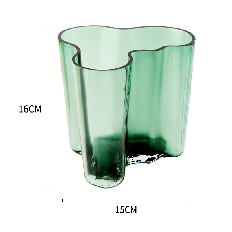 Thumbnail: European Glass Vase Room Decor Vase Modern Hydroponic Plants European Fresh for