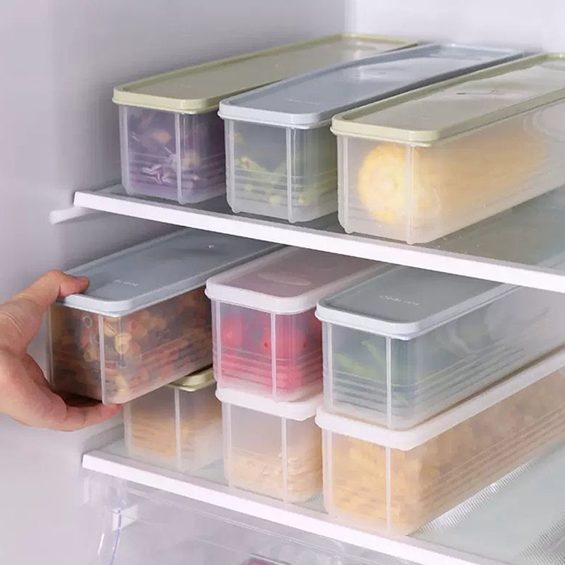 Thumbnail: Fresh Box Refrigerator Storage Boxes Scallions Food Container with Lid Cold Cris