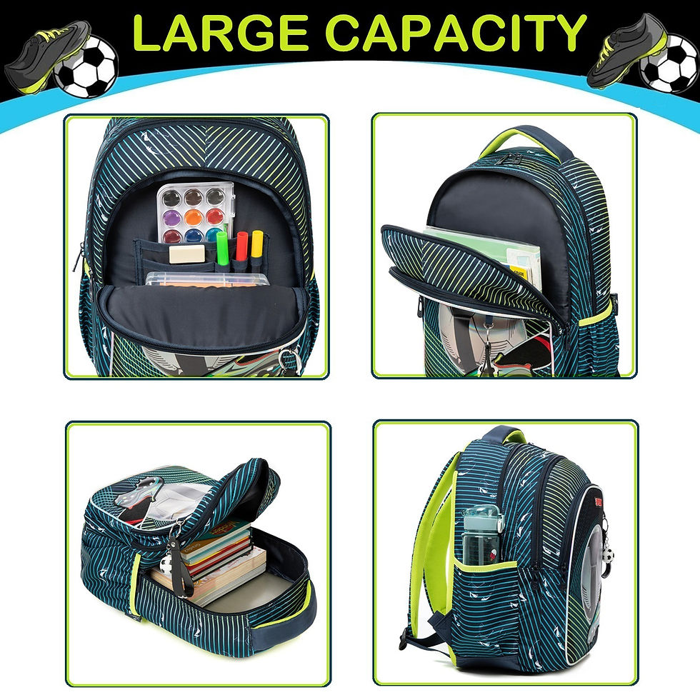 Thumbnail: School Bags for Boys Elementary Students Backpack Set with Lunch Bag Pencil Case
